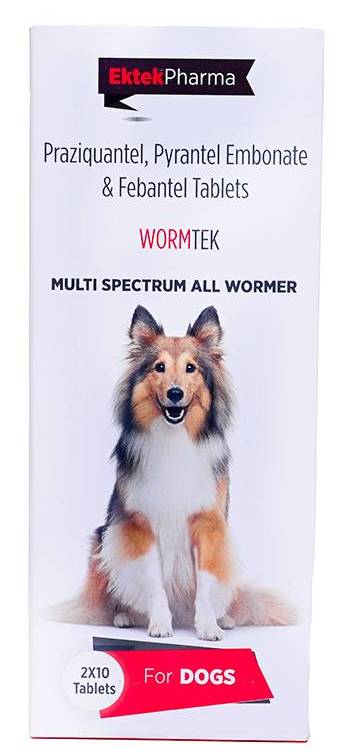 WORMTEK DEWORMER TABLETS FOR DOGS