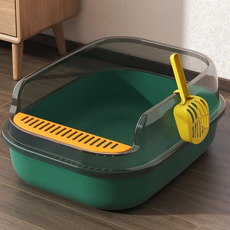 OPEN  CAT LITTER BOX